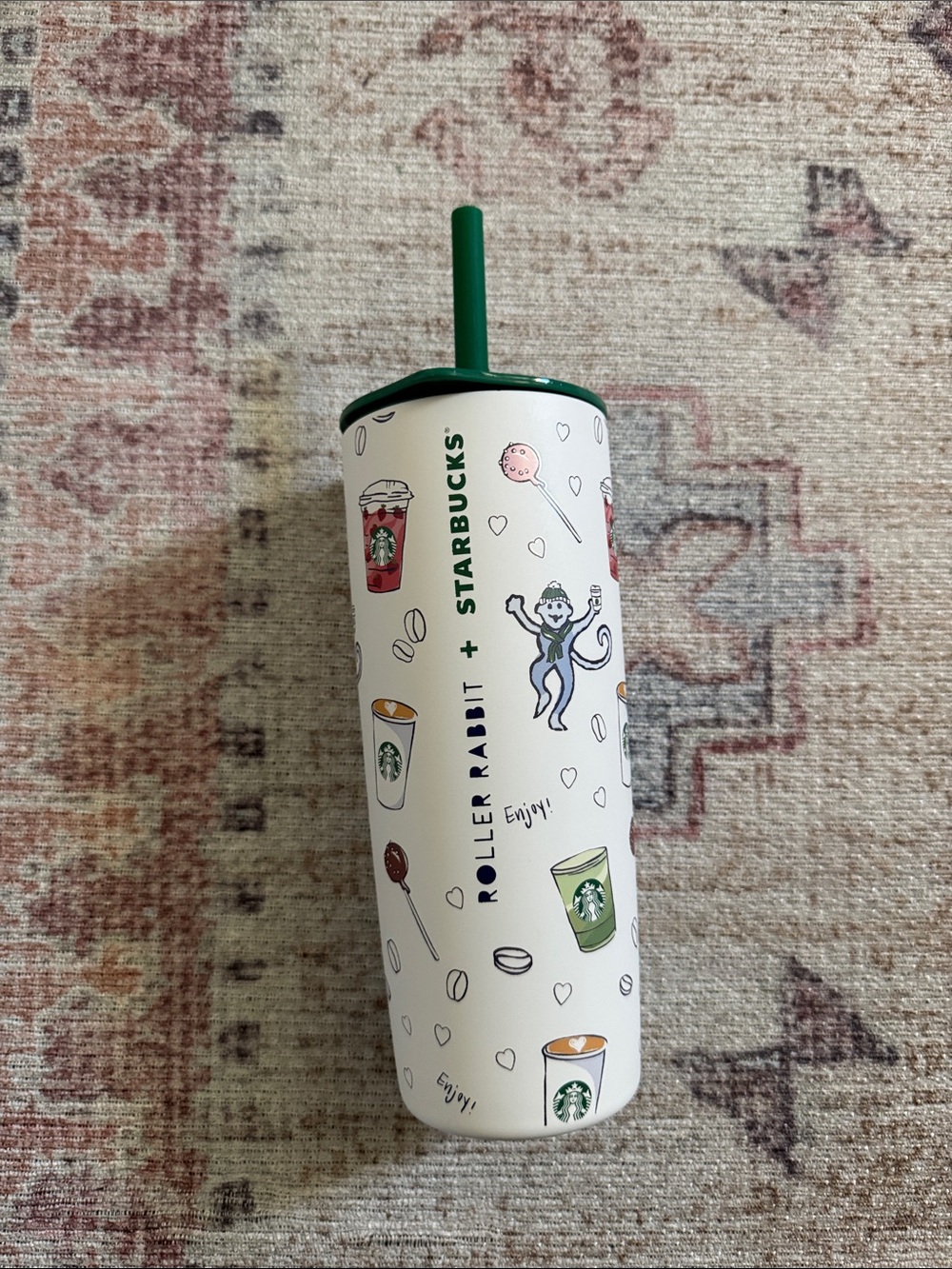 NEW Roller Rabbit x Starbucks cup